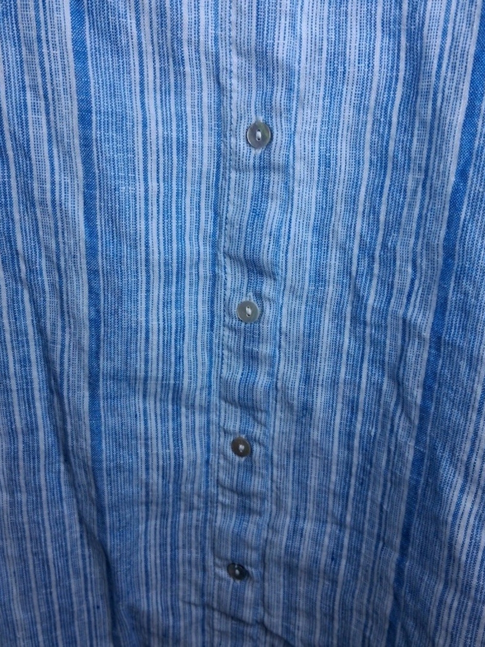 Tahari Lagenlook 100% Linen Striped 1X Dress Essential Coastal Cruise Staple - Picture 3 of 10